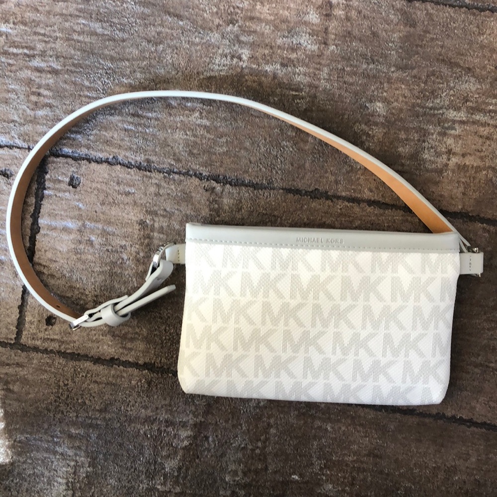 Michael Kors Belted zip clutch